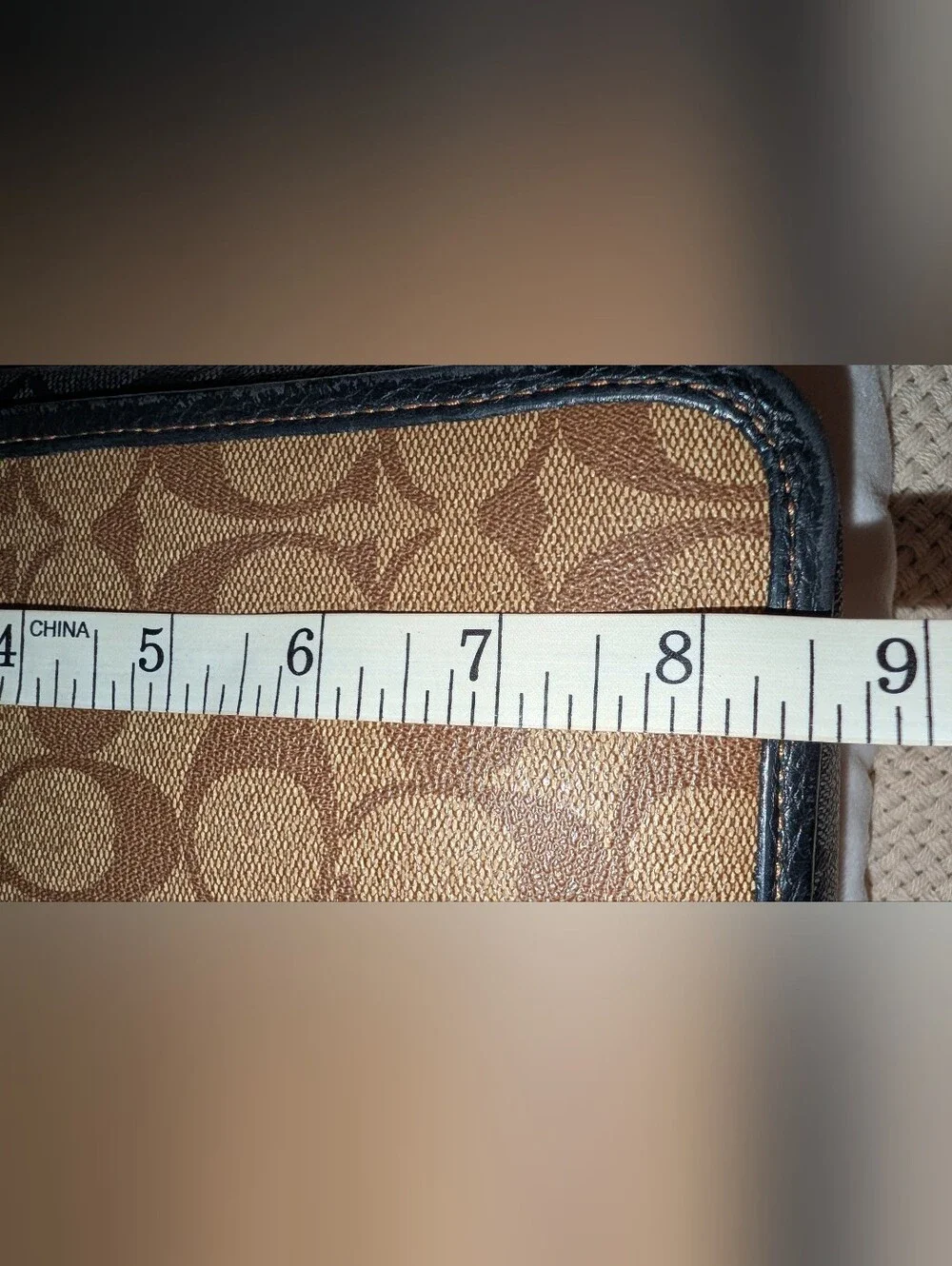 Coach Sullivan Crossbody Colorblock Signature Canvas Gunmetal Khaki Charcoal VGC